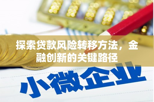 隆德探索贷款风险转移方法，金融创新的关键路径