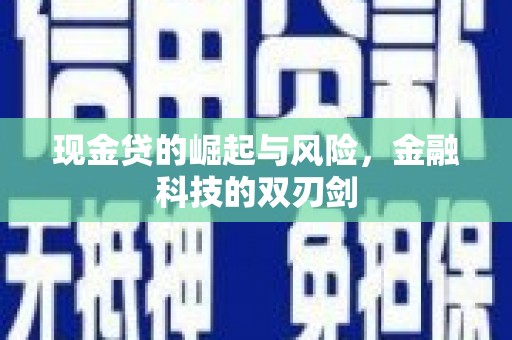 隆德现金贷的崛起与风险，金融科技的双刃剑