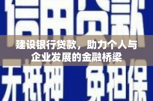 隆德建设银行贷款，助力个人与企业发展的金融桥梁