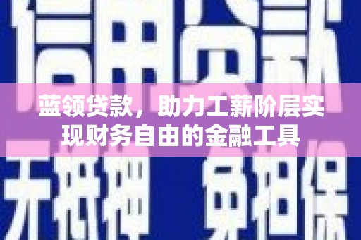 隆德蓝领贷款，助力工薪阶层实现财务自由的金融工具