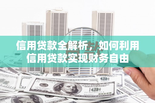 隆德信用贷款全解析，如何利用信用贷款实现财务自由